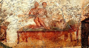 Fresco erótico de Pompeya